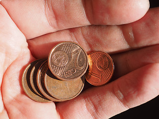 Image showing Euro cent coins