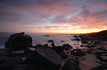 Image showing Sunrise from Kellys Beach