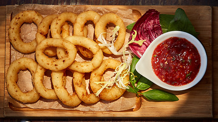 Image showing Homemade Crunchy Fried Onion Rings