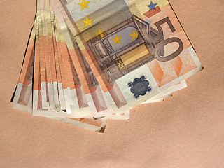 Image showing Fifty Euro notes