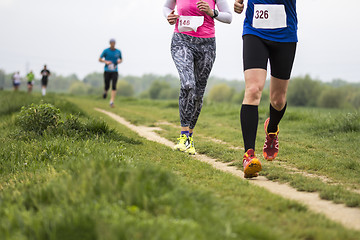 Image showing Marathon cross-country running