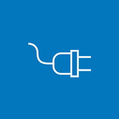 Image showing Plug line icon.