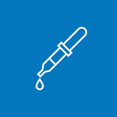 Image showing Pipette line icon.