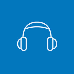 Image showing Headphone line icon.