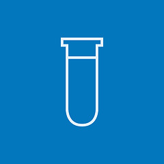 Image showing Test tube line icon.