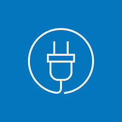 Image showing Plug line icon.