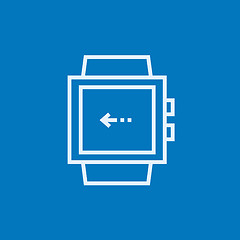 Image showing Smartwatch line icon.