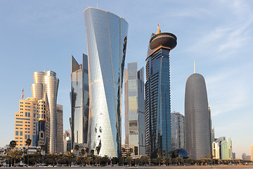 Image showing Doha towers