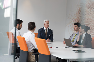 Image showing business people group brainstorming on meeting