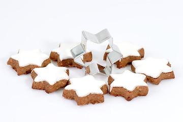 Image showing Cinnamon Cookies With Cutter