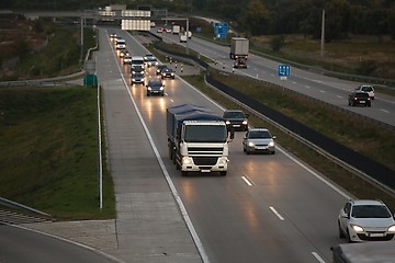 Image showing Highway at dusk