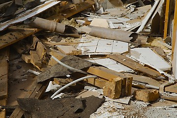 Image showing Debris pile closeup