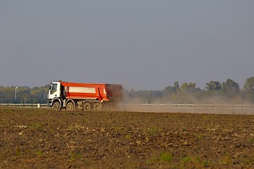 Image showing Road construction truck