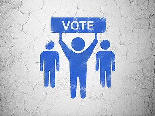 Image showing Politics concept: Election Campaign on wall background