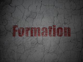 Image showing Education concept: Formation on grunge wall background
