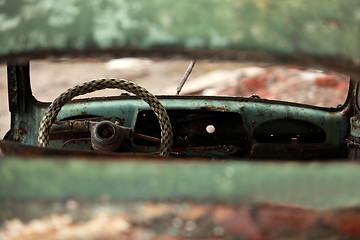 Image showing oblivion wheel old car