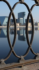 Image showing  Embankment cast-iron fence