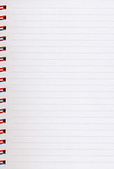 Image showing Blank notebook page