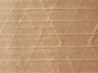 Image showing Brown corrugated cardboard background