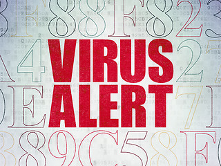 Image showing Security concept: Virus Alert on Digital Paper background