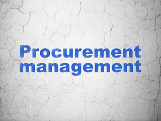 Image showing Business concept: Procurement Management on wall background