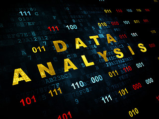 Image showing Data concept: Data Analysis on Digital background