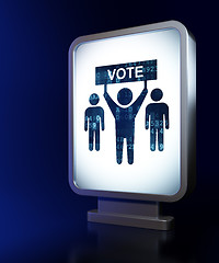 Image showing Politics concept: Election Campaign on billboard background