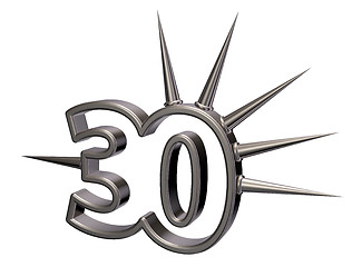 Image showing prickles number thirty - 3d rendering