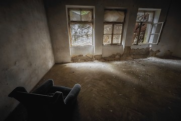 Image showing Abandoned building interior