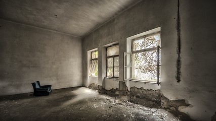 Image showing Abandoned building interior