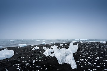 Image showing Icebergs at glacier lagoon 