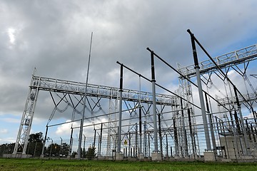 Image showing High voltage electric station