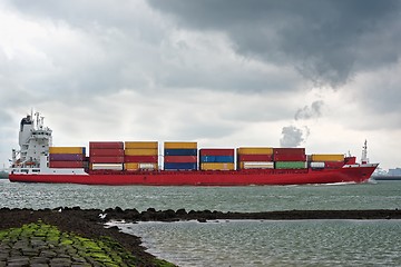 Image showing Large cargo ship