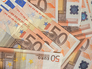 Image showing Fifty Euro notes