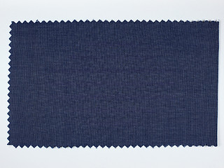 Image showing Blue fabric sample