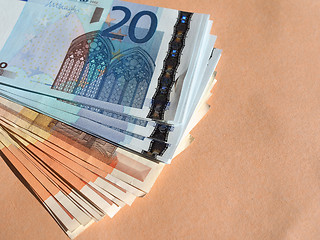 Image showing Fifty and Twenty Euro notes