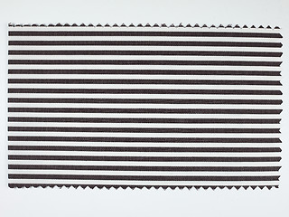 Image showing Black Striped fabric sample