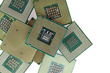 Image showing computers chips isolated