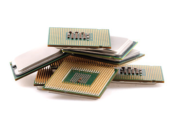 Image showing computers chips isolated