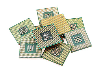 Image showing computers chips isolated