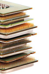 Image showing computers chips isolated