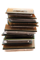 Image showing computers chips isolated