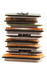 Image showing computers chips isolated