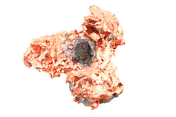 Image showing natural copper isolated