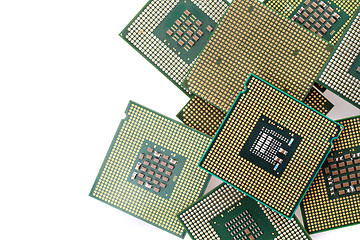 Image showing computers chips isolated