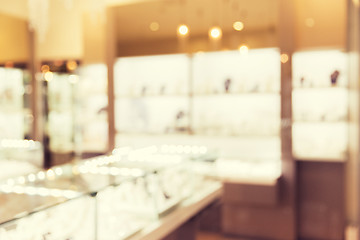 Image showing jewelry store blurred background