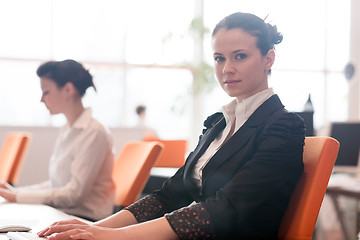 Image showing business woman at  office people group in background