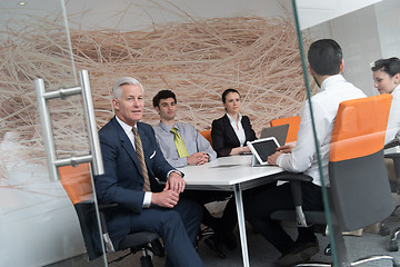 Image showing business people group brainstorming on meeting