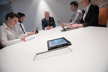 Image showing business people group brainstorming on meeting