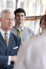 Image showing portrait of young business man at modern office